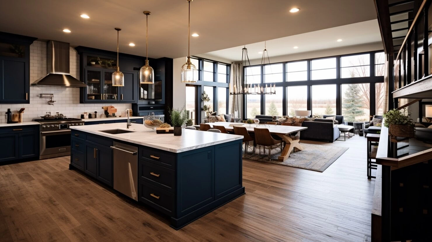 Costa Kitchens luxury custom kitchen cabinets and island installation in Texas